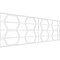 Ekena Millwork Set of Four Panels for 94 1/2"W x 32 1/4"H Greeley Fretwork Wainscot Wall Paneling WPKP16X01X47GLY - alternate 1